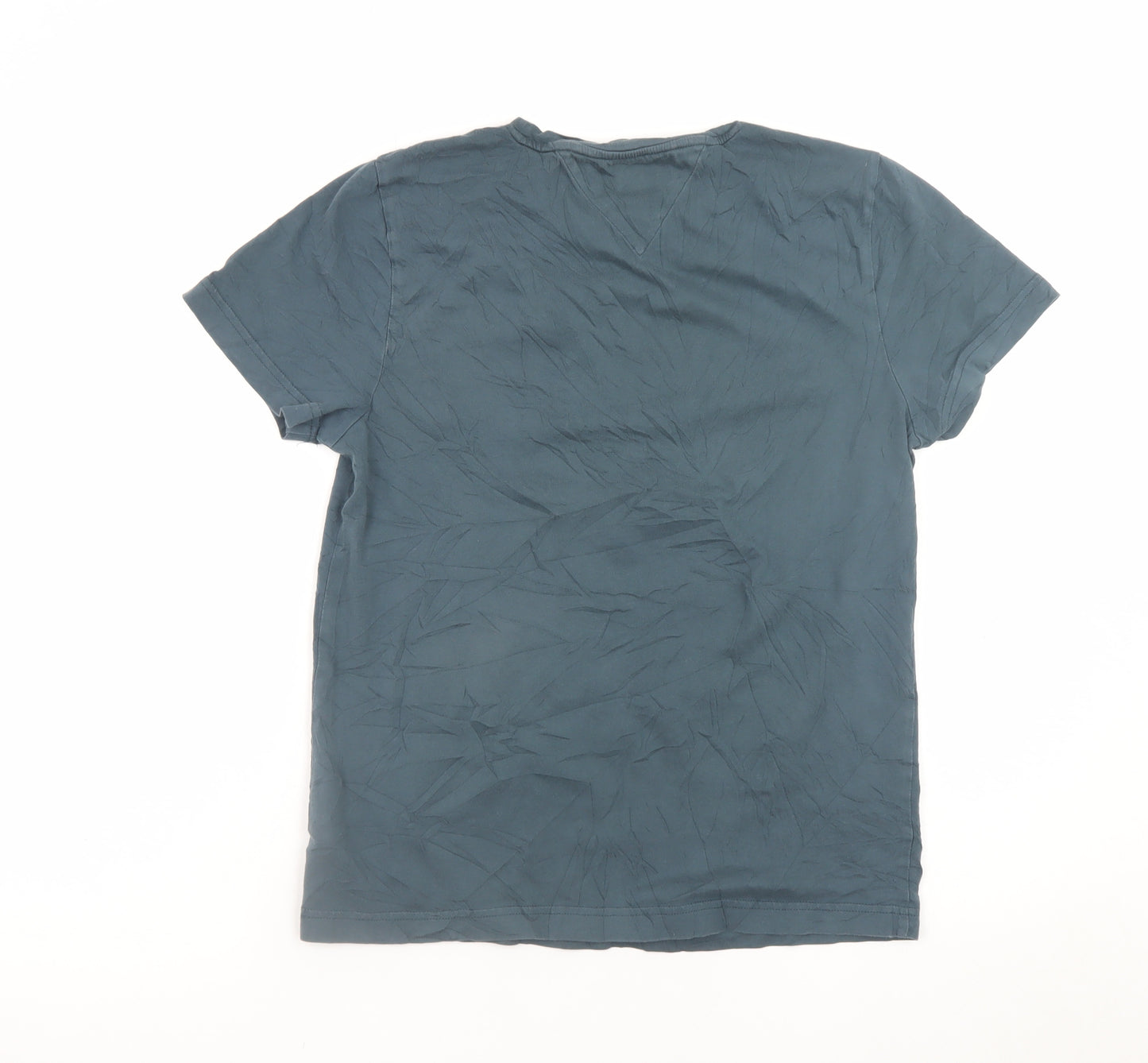 Tommy Hilfiger Men's Blue Logo Short Sleeve Crew Neck T-Shirt Size S