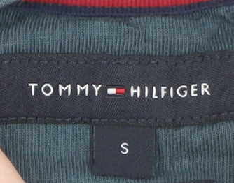 Tommy Hilfiger Men's Blue Logo Short Sleeve Crew Neck T-Shirt Size S