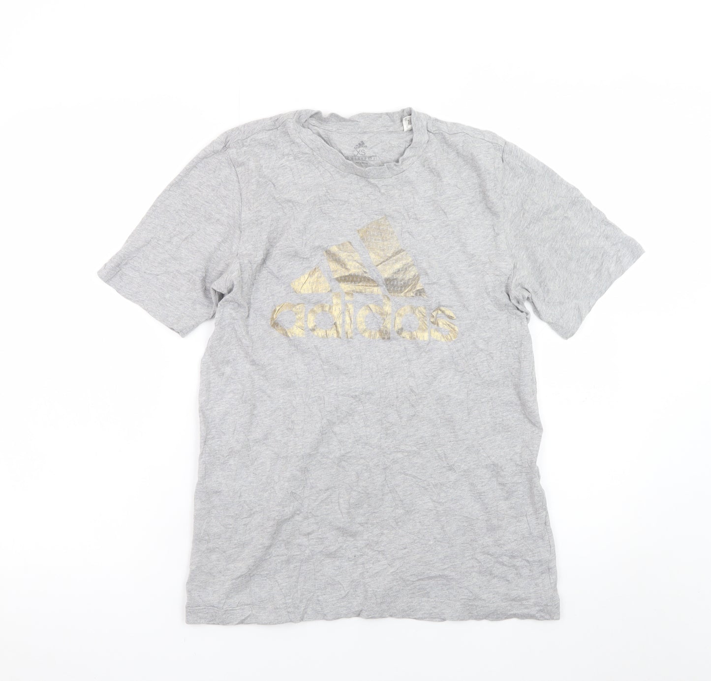 Adidas Womens Grey XS Basic Leeds United T-Shirt