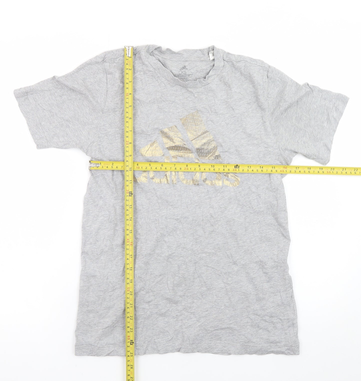 Adidas Womens Grey XS Basic Leeds United T-Shirt