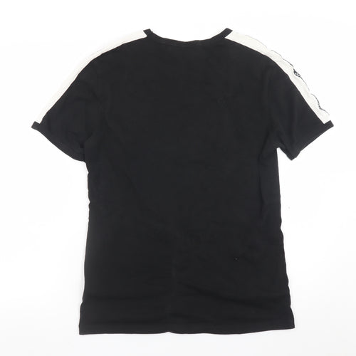 Antony Morato Men's Black Slim Fit Crew Neck Cotton T-Shirt Size M