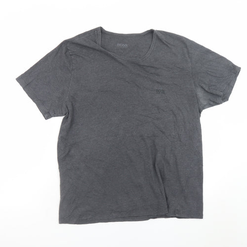 Hugo Boss Men's Grey Crew Neck Short Sleeve T-Shirt Size L