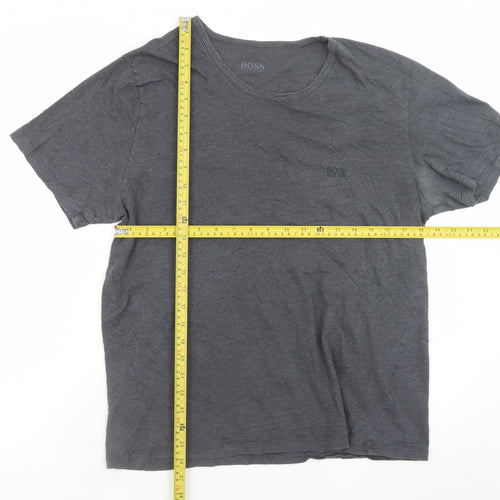 Hugo Boss Men's Grey Crew Neck Short Sleeve T-Shirt Size L