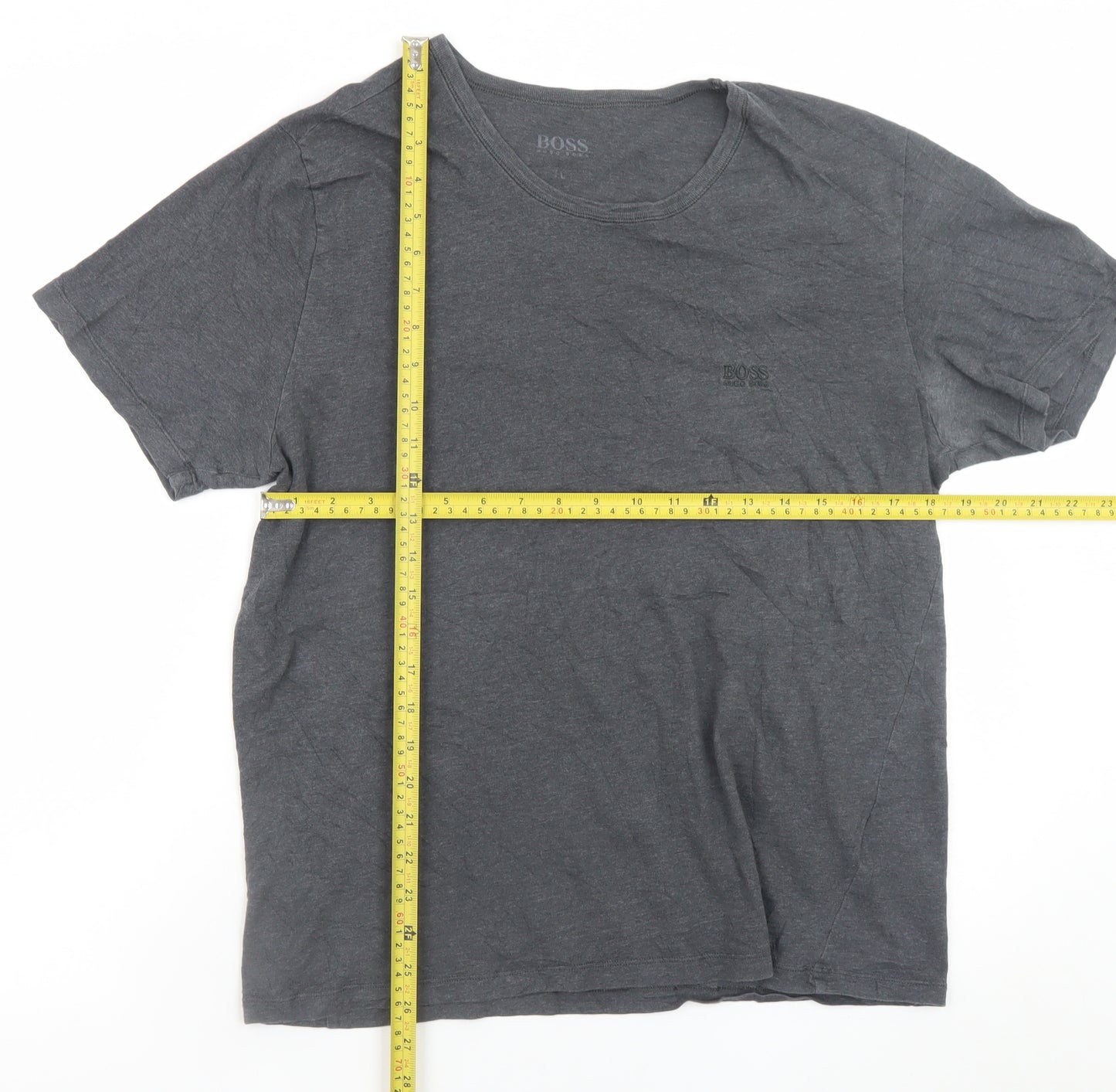 Hugo Boss Men's Grey Crew Neck Short Sleeve T-Shirt Size L