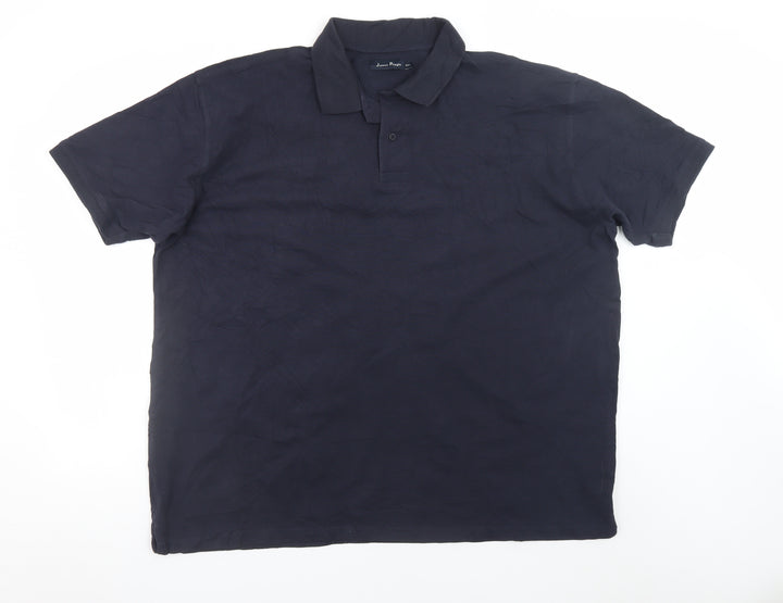 James Pringle Men’s Blue 2XL Cotton Polo Shirt