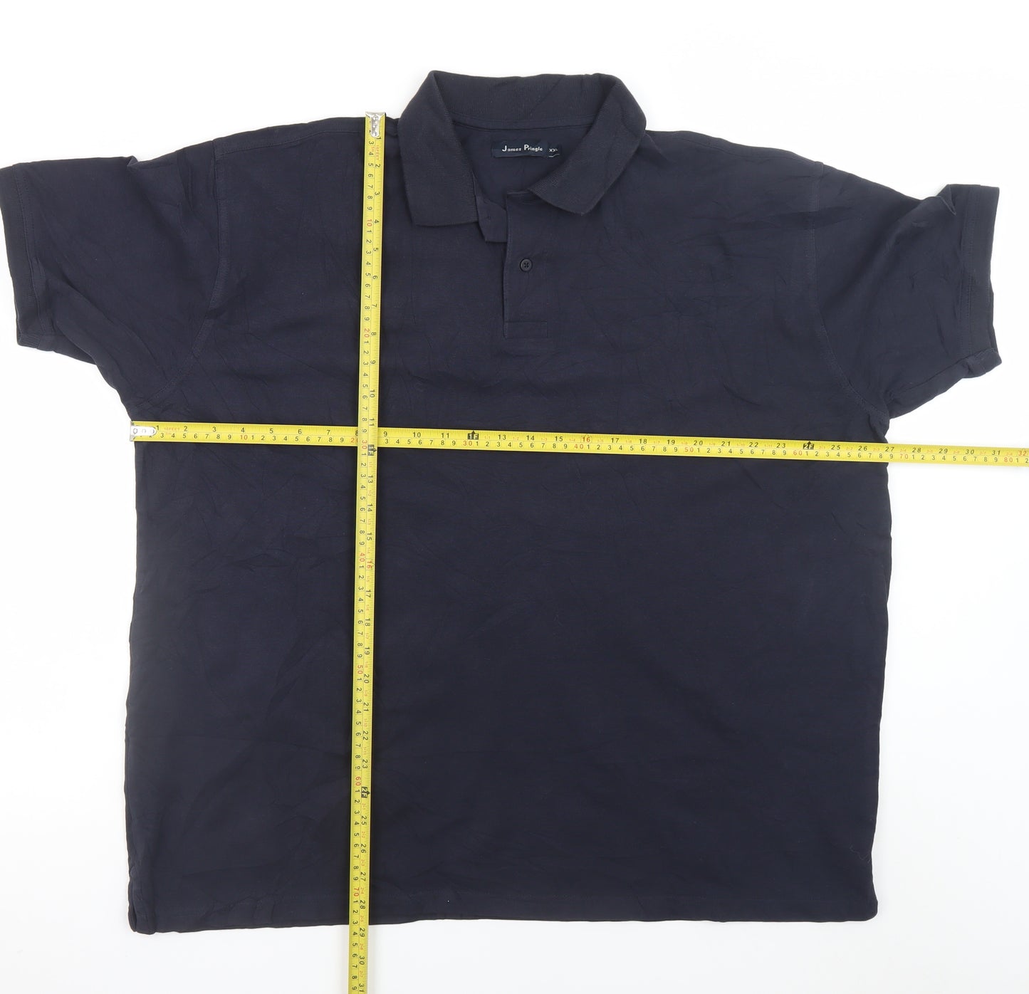 James Pringle Men’s Blue 2XL Cotton Polo Shirt