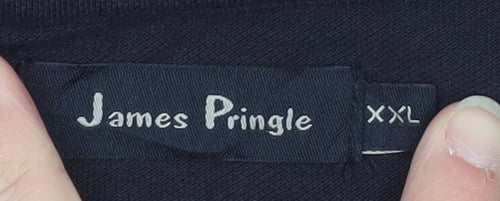 James Pringle Men’s Blue 2XL Cotton Polo Shirt