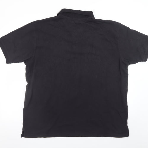 James Pringle Men's Black 2XL Cotton Polo Shirt