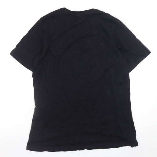 Bella Womens Black XL Graphic Cotton Short Sleeve T-Shirt