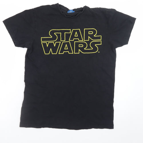 Star Wars Men's Black Cotton Graphic T-Shirt Size S