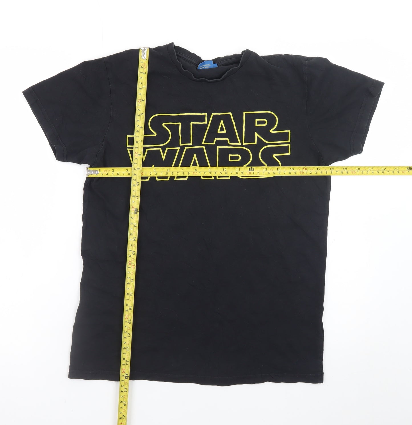 Star Wars Men's Black Cotton Graphic T-Shirt Size S