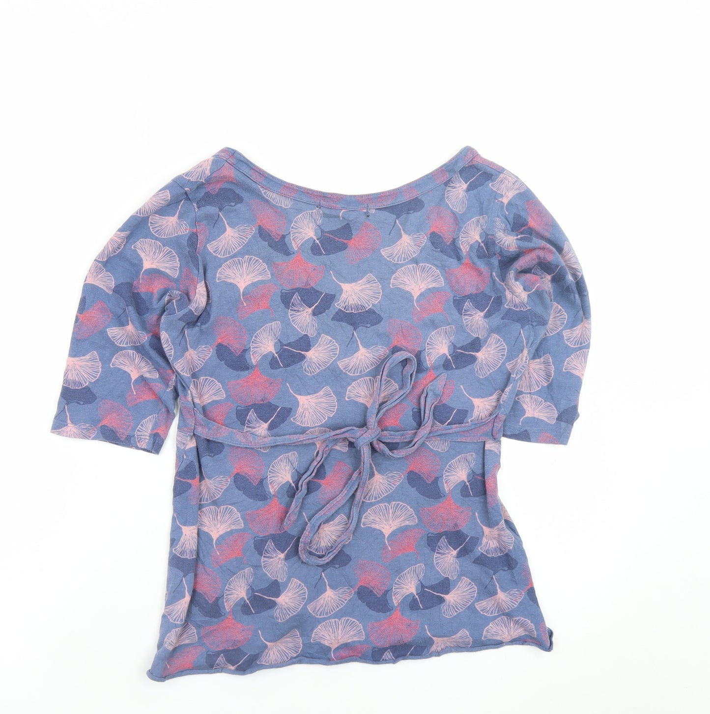 White Stuff Womens Blue Floral Tunic Blouse Size 12