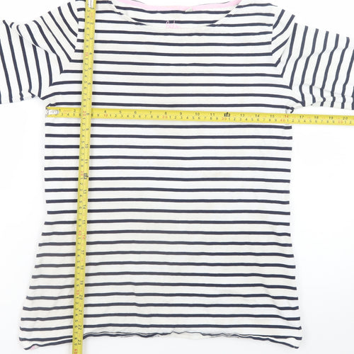 Boden Womens Multicoloured Striped Cotton Long Sleeve T-Shirt UK 12