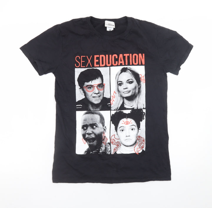 Sex Education Black Cotton Women's S Graphic Crew Neck T-Shirt