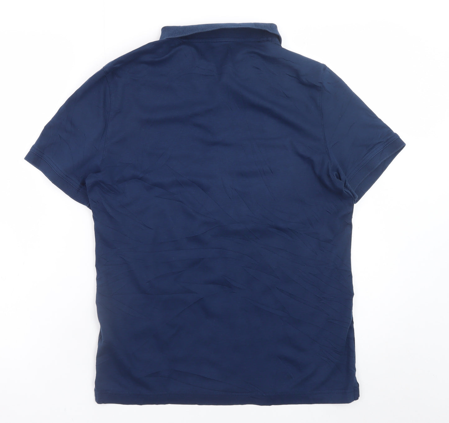 Banana Republic Men's Blue Slim Fit Luxury Touch Polo Shirt Size S