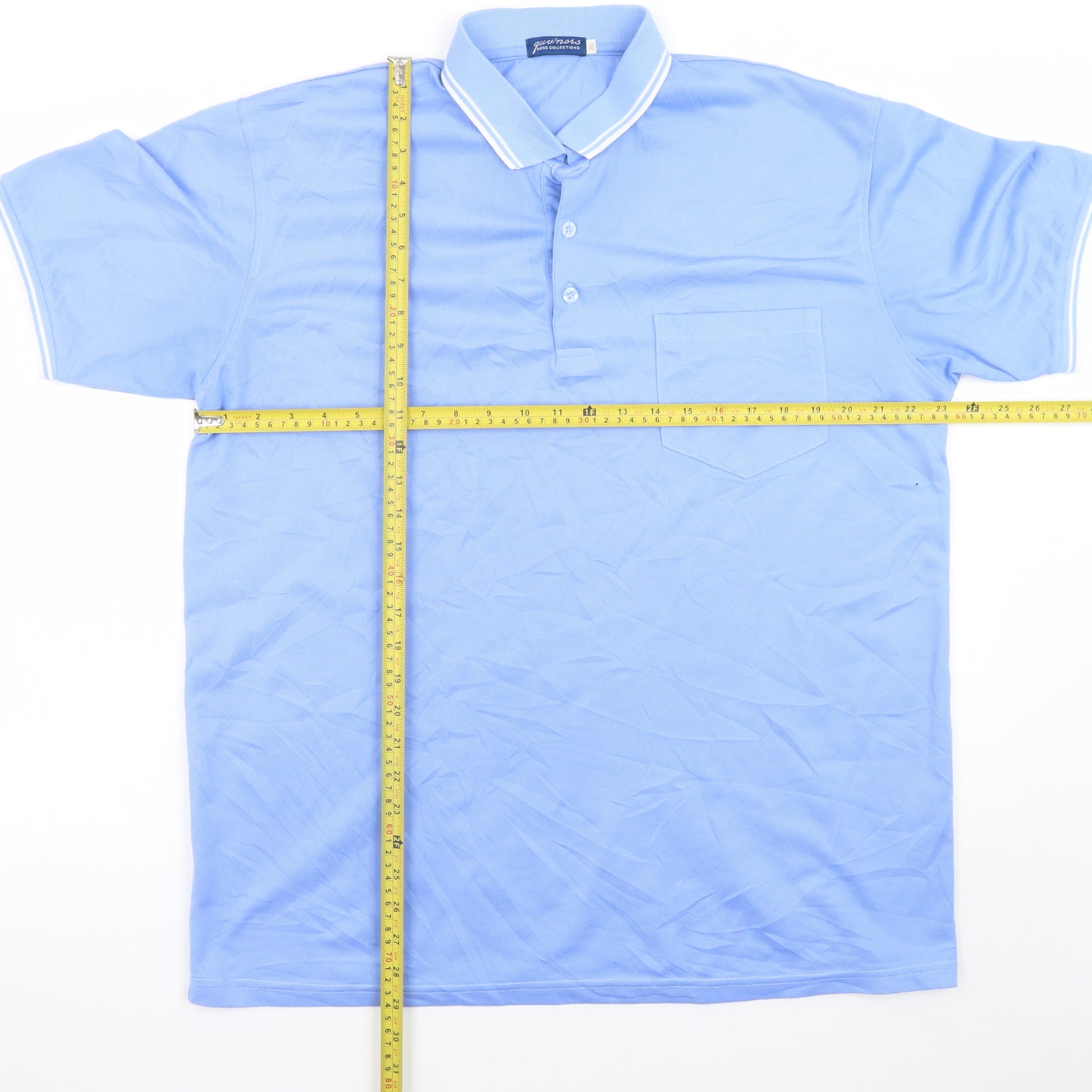 Guv’nors Men Blue XL Polo Shirt Cotton Blend Casual Top
