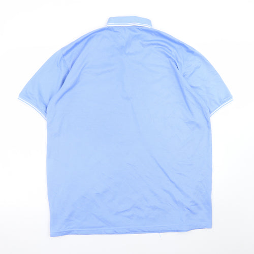Guv’nors Men Blue XL Polo Shirt Cotton Blend Casual Top