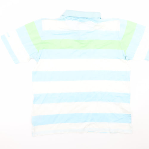 Burberry Golf Men's Multicoloured Striped Polo Shirt Size L