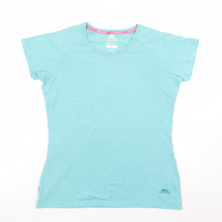 Trespass Women Blue Quick Dry Short Sleeve T-Shirt UK 12