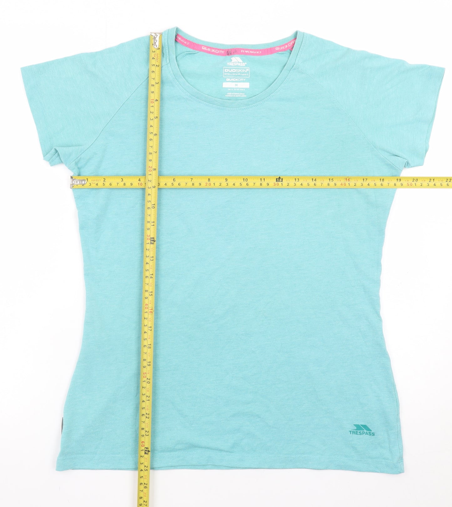 Trespass Women Blue Quick Dry Short Sleeve T-Shirt UK 12