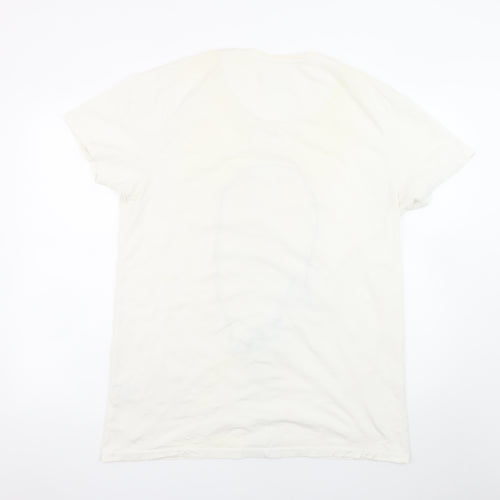 Glorious Gangsta Men's White Short Sleeve Graphic Print T-Shirt Size M