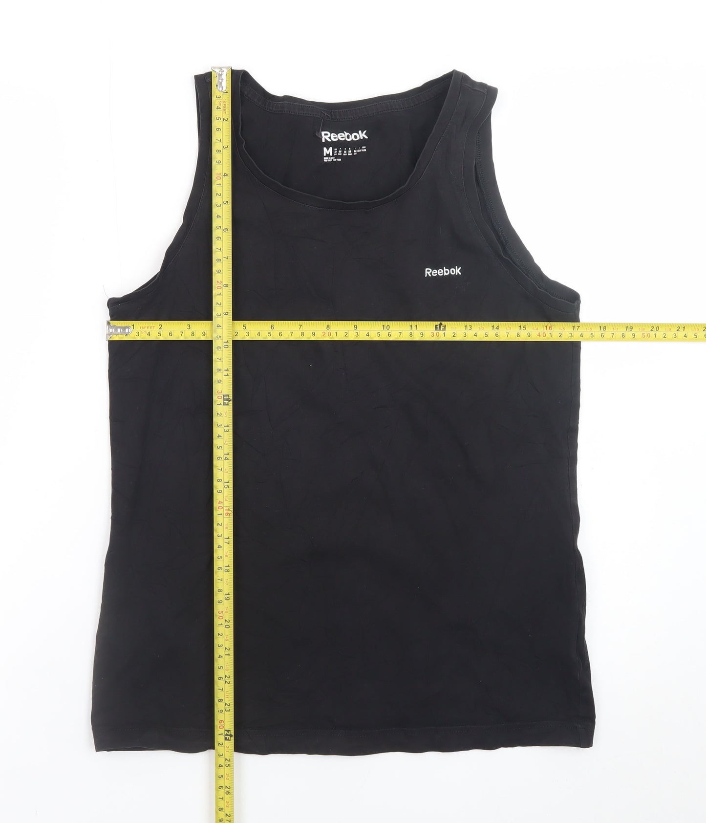 Reebok Men's Black Sleeveless Athletic Tank Top M