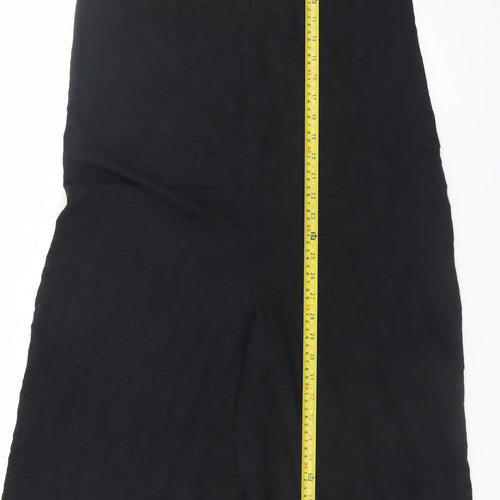 ASOS DESIGN Womens Black Size 8 Sleeveless Midi Shift Dress