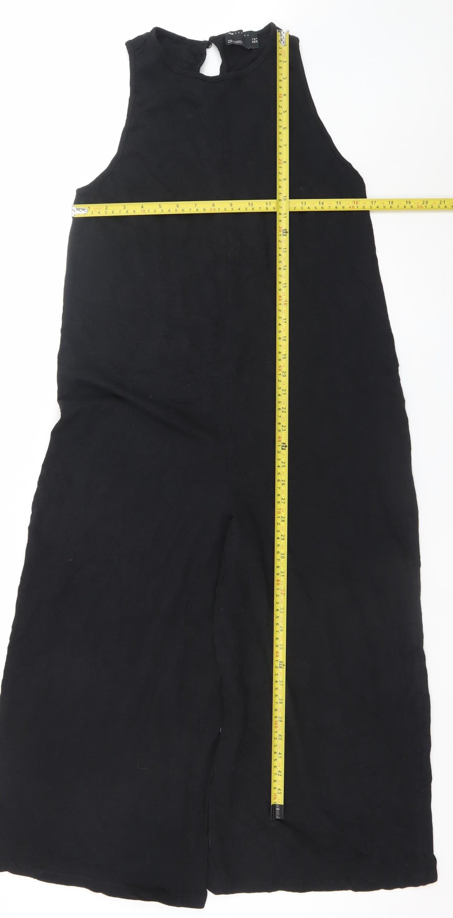 ASOS DESIGN Womens Black Size 8 Sleeveless Midi Shift Dress
