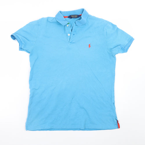 Ralph Lauren Polo Golf Men's Blue Slim Fit Cotton Polo Shirt M
