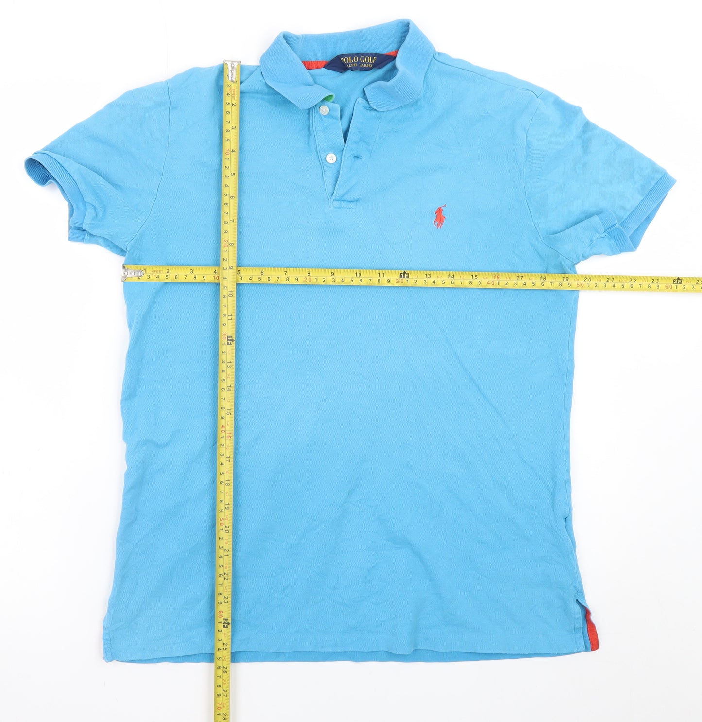 Ralph Lauren Polo Golf Men's Blue Slim Fit Cotton Polo Shirt M