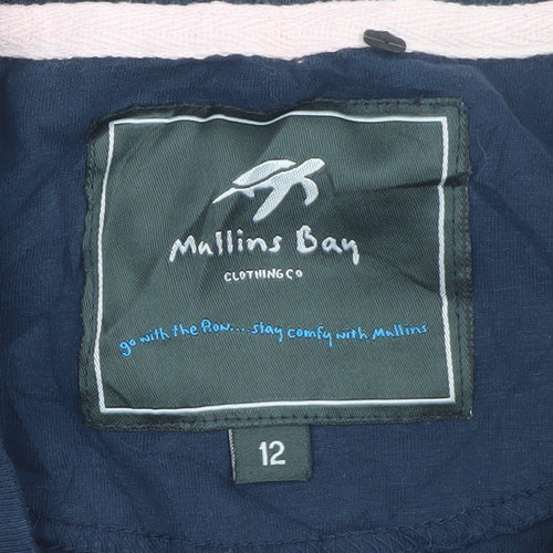 Mullins Bay Womens Blue Size 12 Cotton Crew Neck Surf T-Shirt