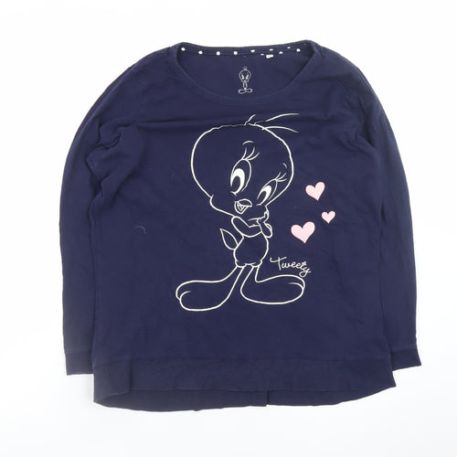 Looney Tunes Tweety Women's Blue Cotton Nightshirt Size L