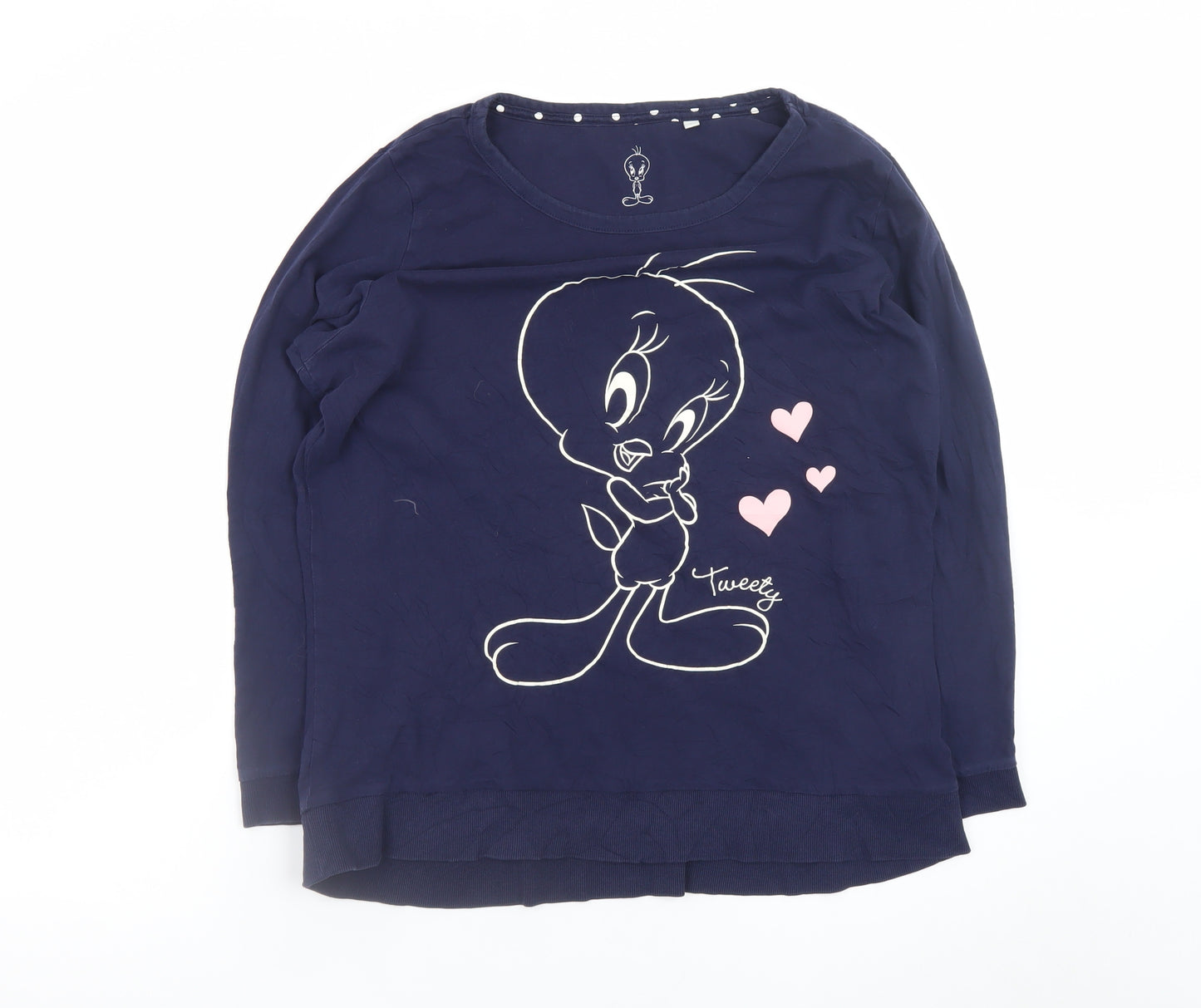 Looney Tunes Tweety Women's Blue Cotton Nightshirt Size L