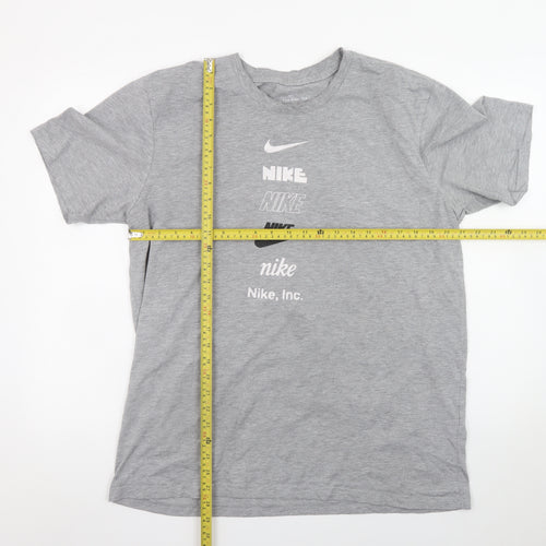 Nike Men's Grey 2XL Sports Graphic Logo Crew Neck T-Shirt
