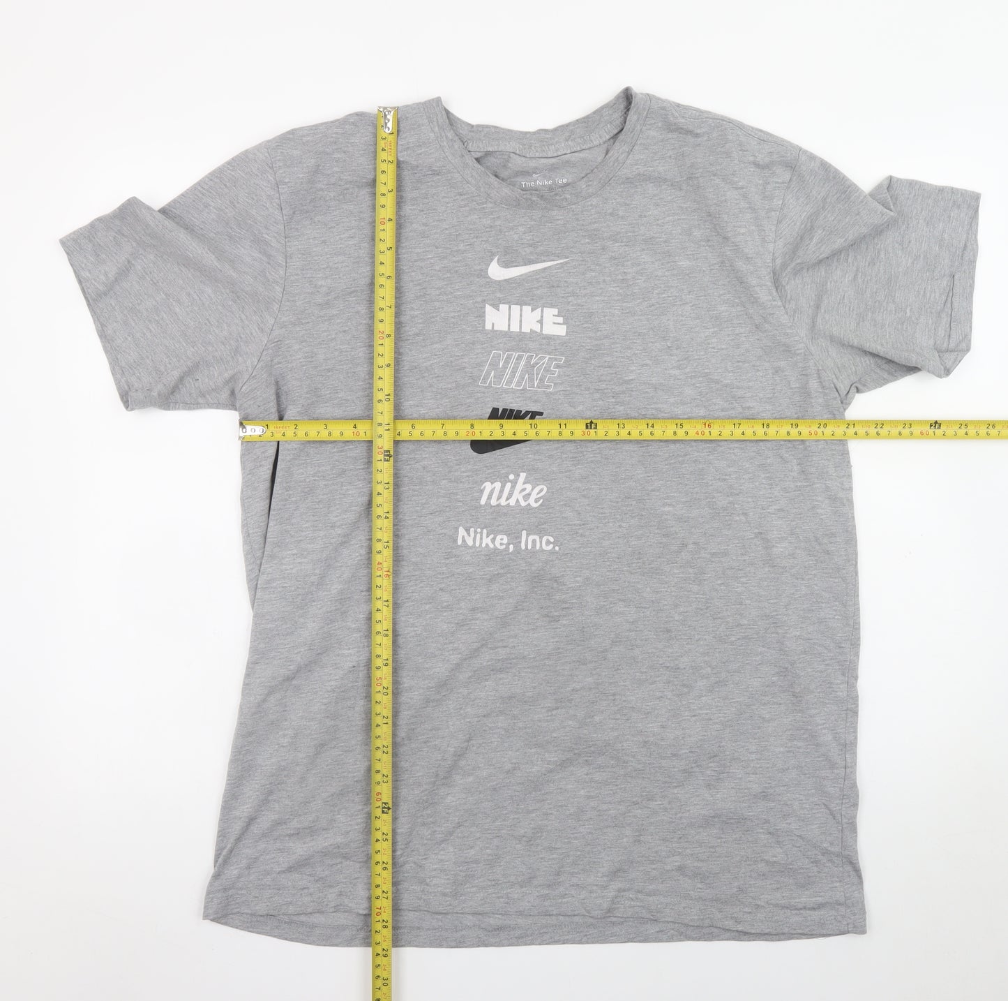 Nike Men's Grey 2XL Sports Graphic Logo Crew Neck T-Shirt