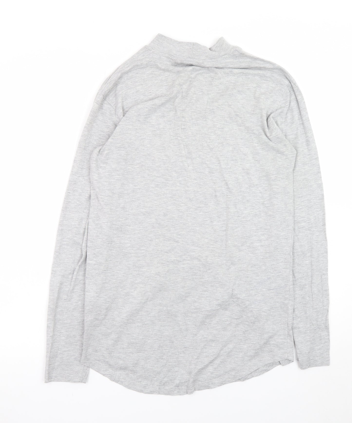 ONLY & SONS Grey Long Sleeve Mock Neck T-Shirt Unisex S