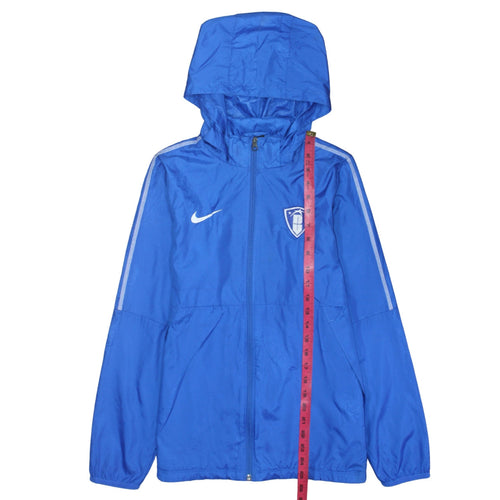 Nike Boys Blue XL Hooded Full Zip Track Jacket Lightweight Activewear