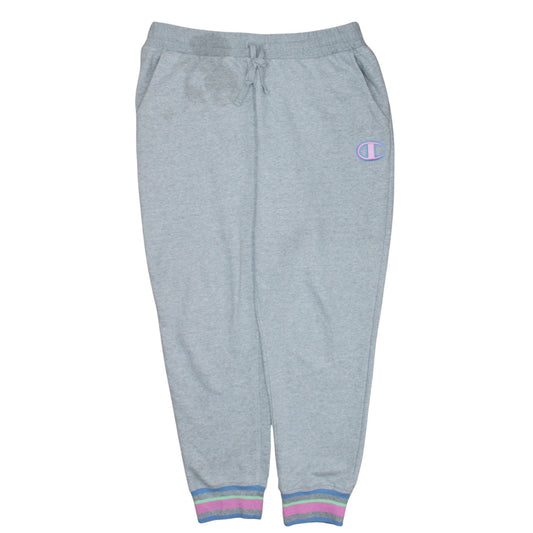 Champion Womens Grey XL Jogger Sweatpants Cotton Blend