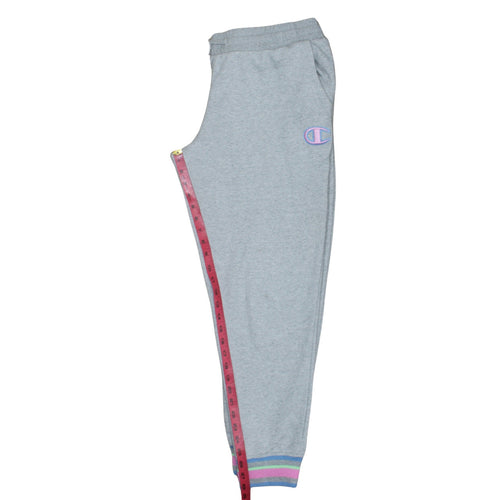 Champion Womens Grey XL Jogger Sweatpants Cotton Blend