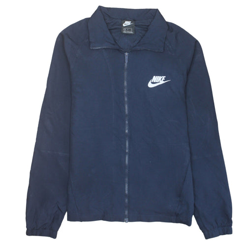 Nike Men's Blue Small Lightweight Full Zip Windbreaker Jacket
