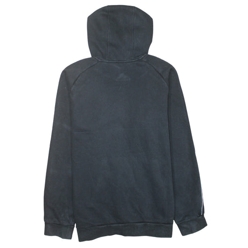 Adidas Mens Black Pullover Hoodie L Hooded Fleece Sweatshirt