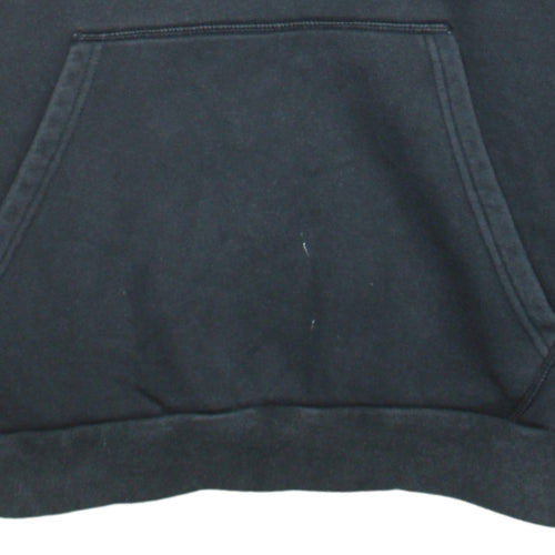 Adidas Mens Black Pullover Hoodie L Hooded Fleece Sweatshirt