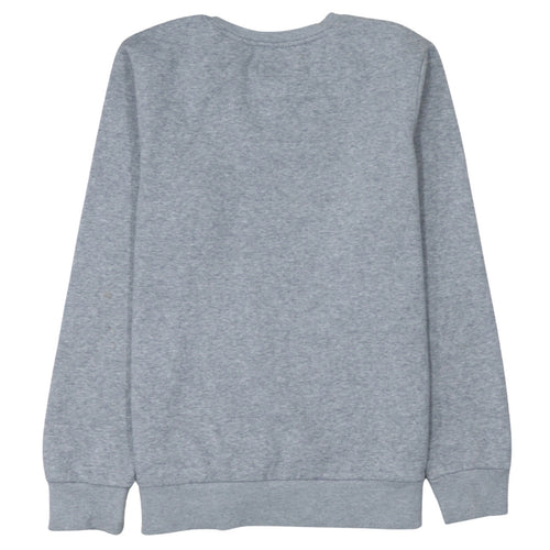 Converse Boys Grey Crew Neck Pullover Sweatshirt 13-15 Years Logo Print