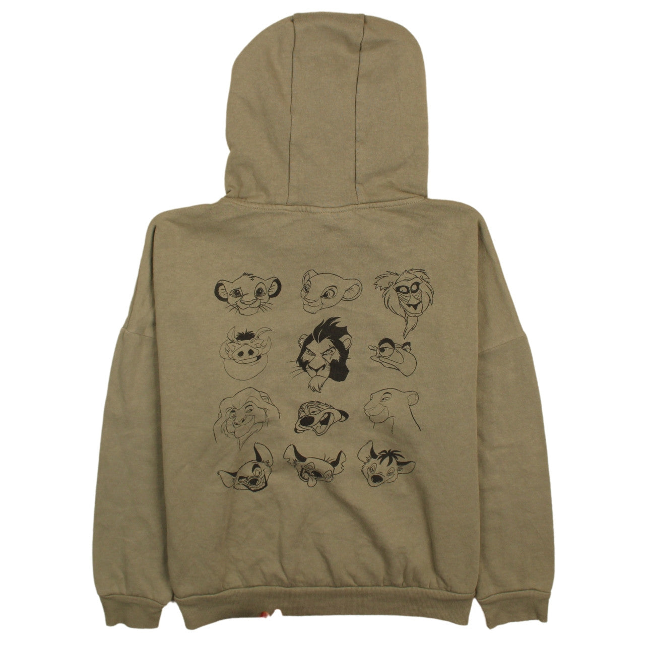 Disney Women Khaki Lion King Pullover Hoodie Size 14/16