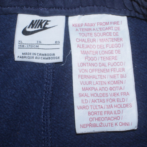 Nike Boys Blue XL Jogger Sweatpants 158-170cm Elastic Waist Pockets