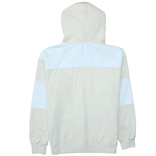 Champion Womens Beige & White Hooded Pullover Sweatshirt Size M