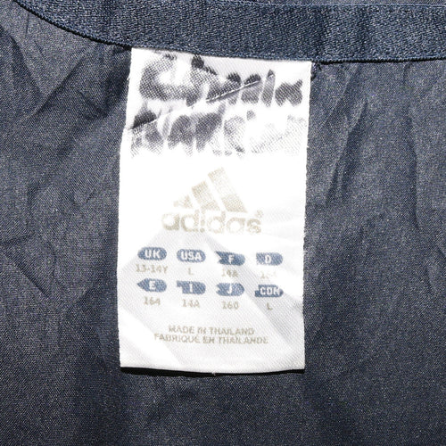 Adidas Boys Blue & Black Track Jacket Hooded Zip Up Size 13-14 Years