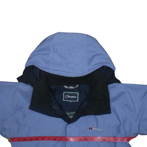Berghaus Women's Blue Waterproof Hooded Rain Coat Jacket Size 10
