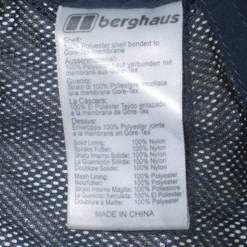 Berghaus Women's Blue Waterproof Hooded Rain Coat Jacket Size 10