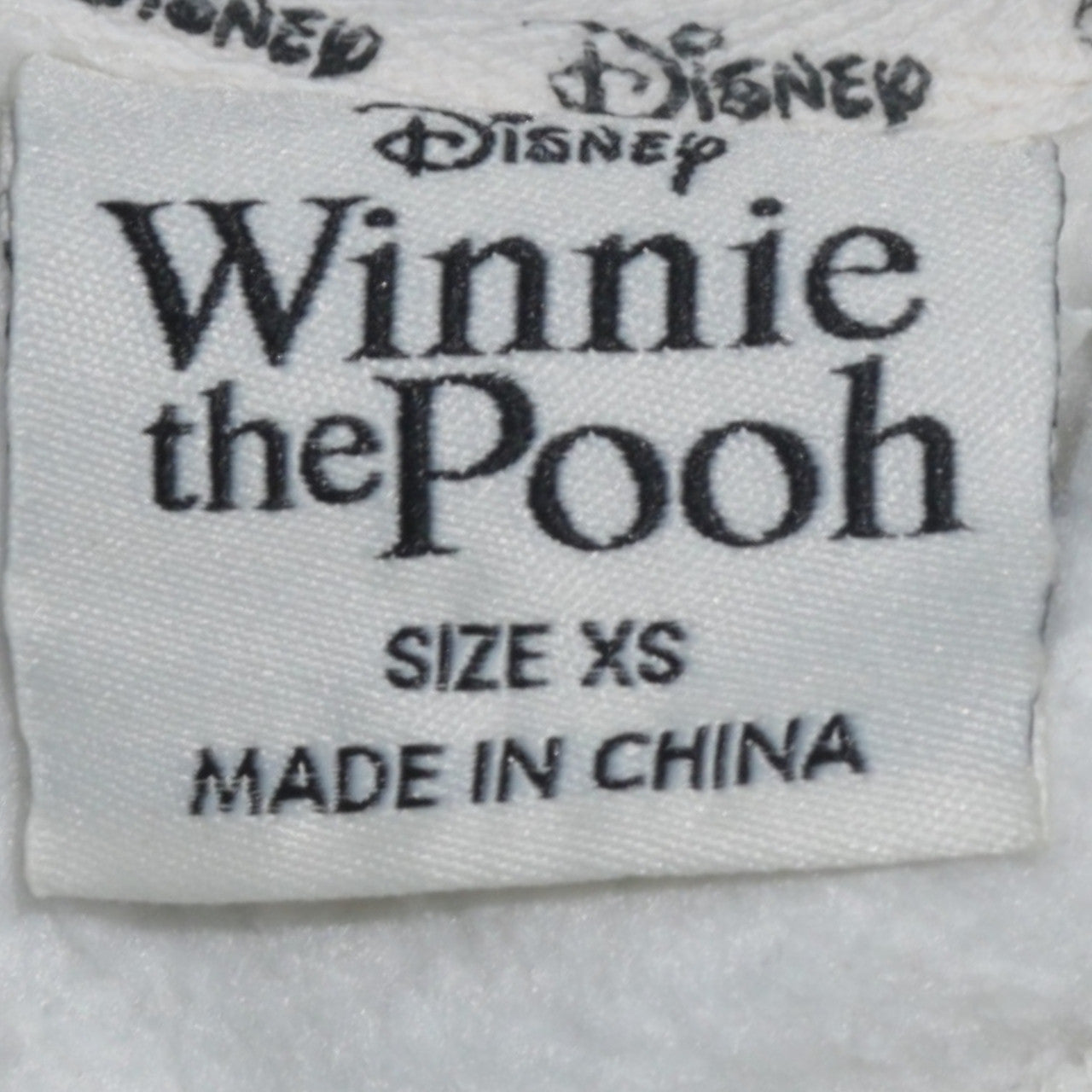 Disney Winnie the Pooh Women's White XS Long Sleeve T-Shirt Dress